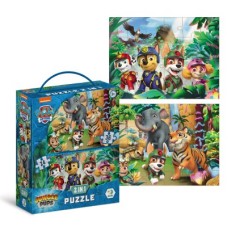 Пъзел 2 в 1 Paw Patrol - Приключение в джунглата