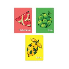 Tетрадка A5, офсет, 52л. - ред - Neon fruits