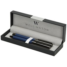 Комплект Wellington Stamford, Химикалка и ролер, син Комплект Wellington Stamford, Химикалка и ролер, син