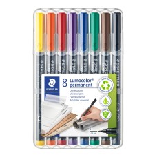 Комплект маркери Staedtler Lumocolor 313 OHP S, 8 цвята Комплект маркери Staedtler Lumocolor 313 OHP S, 8 цвята