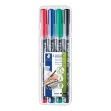 Комплект маркери Staedtler Lumocolor 318 OHP F, 4 цвята Комплект маркери Staedtler Lumocolor 318 OHP F, 4 цвята