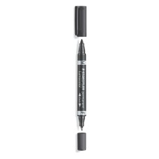 Двувърх перманентен маркер Staedtler Duo 348 F и М,чере Двувърх перманентен маркер Staedtler Duo 348 F и М,чере
