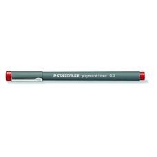 Тънкописец Staedtler Pigment Liner 308, 0.5,червен Тънкописец Staedtler Pigment Liner 308, 0.5,червен