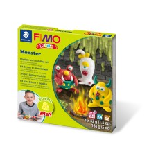Комплект глина Staedtler Fimo Kids, 4x42g, Monster
