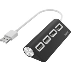USB 4-портов хъб, 2.0, черен USB 4-портов хъб, 2.0, черен