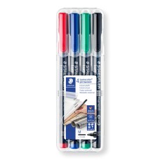 Комплект маркери Staedtler Lumocolor 317 OHP M, 4 цвята Комплект маркери Staedtler Lumocolor 317 OHP M, 4 цвята