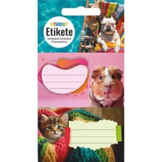 Етикети за тетрадка Street Animals Cute, опаковка 10 бр.