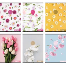 Тетрадка с телчета А5, 60 л, широки редове, БГ, Flowers Тетрадка с телчета А5, 60 л, широки редове, БГ, Flowers