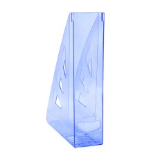 Вертикална поставка Office Products, прозрачно синя Вертикална поставка Office Products, прозрачно синя