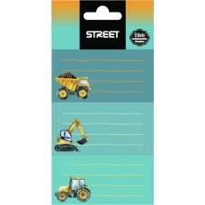 Етикети за тетрадка Street, опаковка 9 бр., CONSTRUCT