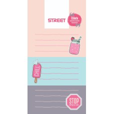 Етикети за тетрадка Street, опаковка 9 бр., GOOD VIBES