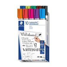 Комплект м-ри Staedtler Lumocolor 351 за бяла д,об,10цв Комплект м-ри Staedtler Lumocolor 351 за бяла д,об,10цв
