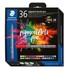 Флумастри Staedtler Pigment Brush 371, 36 цвята Флумастри Staedtler Pigment Brush 371, 36 цвята