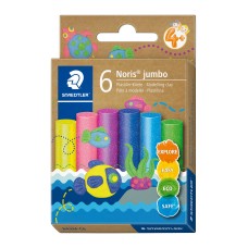 Пластилин Staedtler Noris Jumbo, 6 цвята, glitter