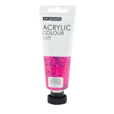 Акрилна боя Art Ranger, в тубичка 75 ml, брокатено розов Акрилна боя Art Ranger, в тубичка 75 ml, брокатено розов