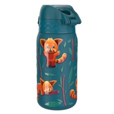 Бутилка за вода Ion8 Print, метална, 400ml, ПАНДИ ЧЕРВЕНА Бутилка за вода Ion8 Print, метална, 400ml, ПАНДИ ЧЕРВЕНА