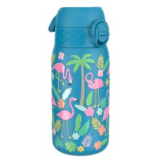 Бутилка за вода Ion8 Print, метална, 400ml, ФЛАМИНГО Бутилка за вода Ion8 Print, метална, 400ml, ФЛАМИНГО