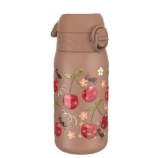 Бутилка за вода Ion8 Print, метална, 400ml, ЧЕРЕШИ Бутилка за вода Ion8 Print, метална, 400ml, ЧЕРЕШИ