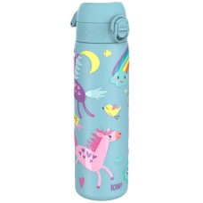 Бутилка за вода Ion8 Print, метална, 600ml, ЕДНОРОЗИ СИН Бутилка за вода Ion8 Print, метална, 600ml, ЕДНОРОЗИ СИН