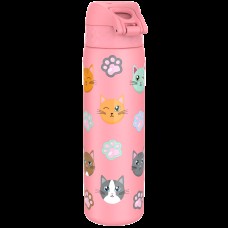 Бутилка за вода Ion8 Print, метална, 600ml, Cats Бутилка за вода Ion8 Print, метална, 600ml, Cats