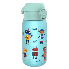 Бутилка за вода Ion8 Print, рециклирана пластмаса, 350ml, РОБОТИ Бутилка за вода Ion8 Print, рециклирана пластмаса, 350ml, РОБОТИ