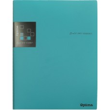Папка Optima с 40 джоба, А4, петрол