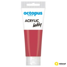 Акрилна боя Octopus Hobby, в тубичка 75ml,тъмно червена Акрилна боя Octopus Hobby, в тубичка 75ml,тъмно червена