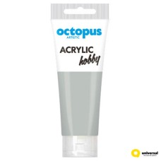 Акрилна боя Octopus Hobby, в тубичка 75ml,сребрист Акрилна боя Octopus Hobby, в тубичка 75ml,сребрист