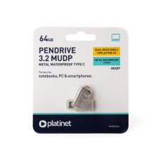 Преносима памет Platinet USB A + USB C, 3.2, 64 GB Преносима памет Platinet USB A + USB C, 3.2, 64 GB