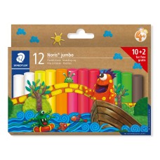 Пластилин Staedtler Noris Jumbo, 12 цвята Пластилин Staedtler Noris Jumbo, 12 цвята